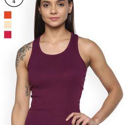 Leading Lady Women Pack of 4 Camisoles m-SARA-4-image-47