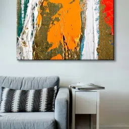 999store Multicolor Abstract Canvas Painting-48