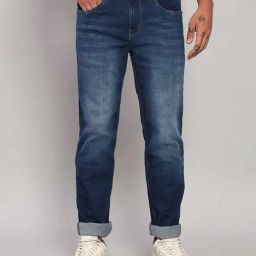 Cantabil Blue Regular Fit Jeans-image-68