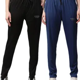 Vimal Jonney Multicolored Slim Fit Track Pants (Pack Of 2)-image-5