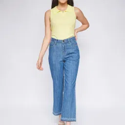 AND Medium Blue Straight Fit Jeans-49