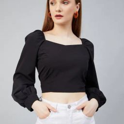 Rare Black Crop Top-image-35