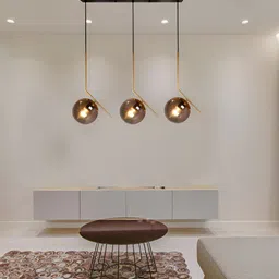 GAUVIK Gold-Toned Ceiling Lamp image 3