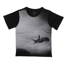 Wear Your Mind Boys Black & Grey Printed Round Neck T-shirt-image-92