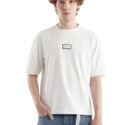 Rare Rabbit Off White Boxy Fit Typography T-Shirt-picture-34