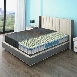 Sleepyhead Technic Hybrid Grey Foam 3 Zone 6D Hexagon Grid Mattress With 3 Zone Pocket Spring image 1