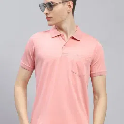 Monte Carlo Pink Regular Fit Polo T-Shirt-image-66