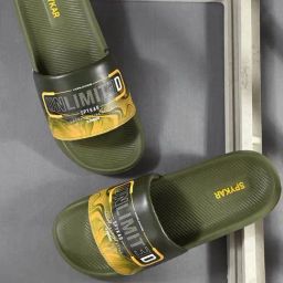 Spykar Men's CAMDEN Olive Slides-3