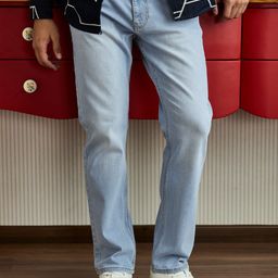 Snitch Men Light Blue Mid-Rise Relaxed Fit Jeans-picture-24