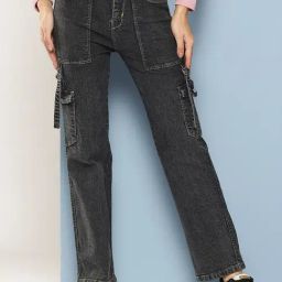 Aarika Girls Black Solid Jeans-image-76