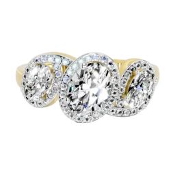 Sparkles Lab Grown Diamond 14k (585) Yellow Gold Ring for Women-picture-5