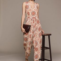 Ritu Kumar Printed Basic Jumpsuit-5
