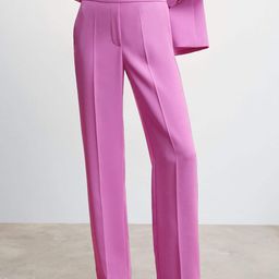 MANGO Women High-Rise Pleated Trousers-image-18