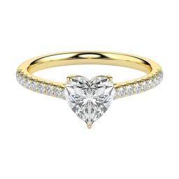 Fiona Diamonds Lab Grown Diamond 14k (585) Yellow Gold Ring for Women-image-52