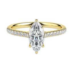 Fiona Diamonds Lab Grown Diamond 14k (585) Yellow Gold Ring for Women-image-53