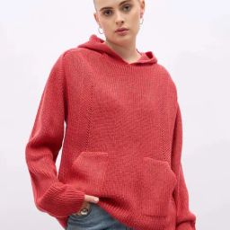 Styli Orange Self Design Sweater-20