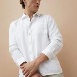 Forca By Lifestyle White Regular Fit Checks Shirt-image-88