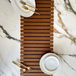 Mason Home Light Brown Mdf Foldable Table Runner (3 Feet)-88