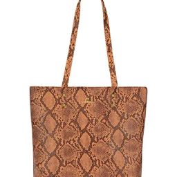 Lavie Pavo Tan Textured Leather Large Tote Bag-4