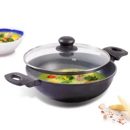 Wonderchef Duralite 24cm Die-Cast Kadhai With Lid image 1