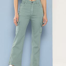 Aarika Women Solid Cargo Style Jeans-image-33