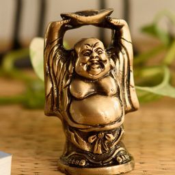 eCraftIndia Brown Laughing Buddha Showpiece-image-73