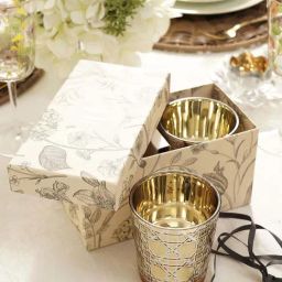 Pure Home and Living Gold Glass Large Star Cut Votives - Set of 2-image-7