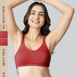 LYRA Pack of 2 Cotton Spandex Full Coverage Secret Support Bras-picture-43