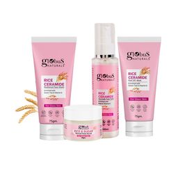 Globus naturals Set Of 4 Rice Ceramide Face Wash-Scrub-Toner & Pell Of Mask-10