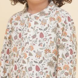Sethukrishna Boys Floral Printed Regular Kurta with Pyjamas image 5