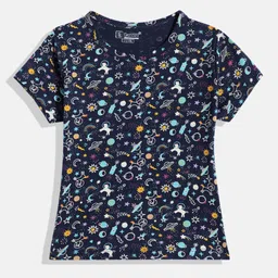 Eteenz Girls Pure Cotton Conversational Printed Top-picture-39