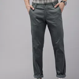 Arrow Men Printed Slim Fit Low-Rise Trousers-image-29