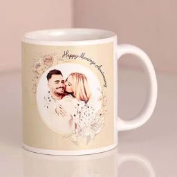 FNP Multicolor Ceramic Personalised Marriage Anniversary Mug (325ml)-38
