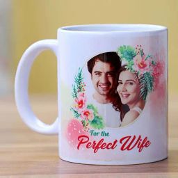 FNP Multicolor Ceramic Personalised Mug For Perfect Wife (325ml)-4
