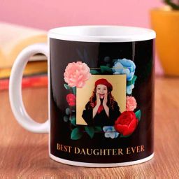 FNP Multicolor Ceramic Personalised Best Daughter Ever Mug (325ml)-image-96