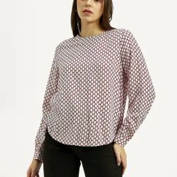 Levi's White Regular Fit Printed Top-picture-17