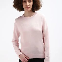 TOMMY HILFIGER Light Pink Cotton Graphic Print Sweatshirt-image-45