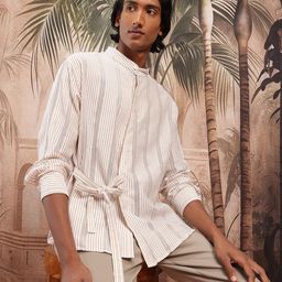 Sangria Men Striped Casual Shirt-image-28