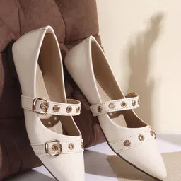Lavie Women Embellished Party Mary Janes Flats-image-40