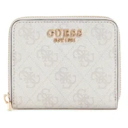 Guess White Katya Logo Zip Around Wallet-picture-29