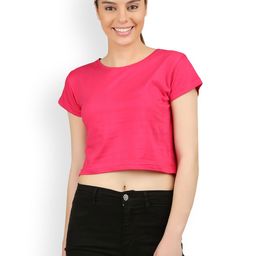 appulse Women Fuchsia Pink Solid Top-31