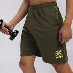 HRX by Hrithik Roshan Men Rapid- dry Typography Printed Training Shorts-picture-41
