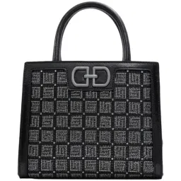 Aldo Black Embellished Small Handbag-picture-19