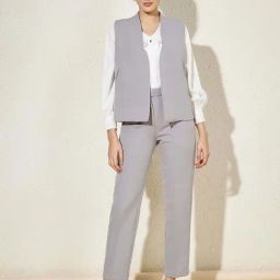 Brinns Grey Regular Fit Formal Suit-image-7