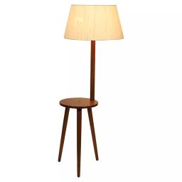 Tucasa SHS-17 Mango Wood Cotton B-22 Floor Lamp 51 Inch (Brown and Beige)-image-77