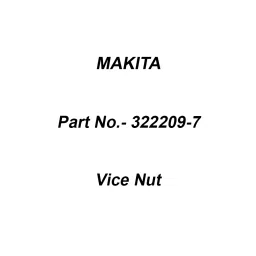 Makita Vice Nut for 2414NB, Part No 322209-7-27