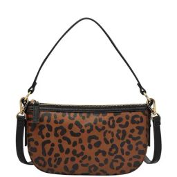 Fossil Jolie Brown & Black Printed Small Shoulder Handbag-10
