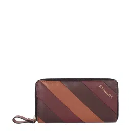 BELWABA Multicolor Color Block Zip Around Wallet for Women image 1
