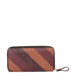 BELWABA Multicolor Color Block Zip Around Wallet for Women image 3