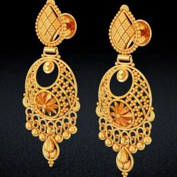 Joyalukkas 22k Radiant Irresistible Gold Chand Bali for Women & Girls-image-92